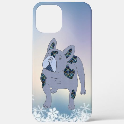 Französische Bulldogge Cartoon French Bulldog Case-Mate iPhoneケース (裏面)