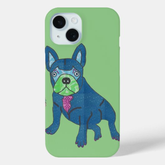 Französische Bulldogge Cartoon French Bulldog Case-Mate iPhoneケース (裏面)