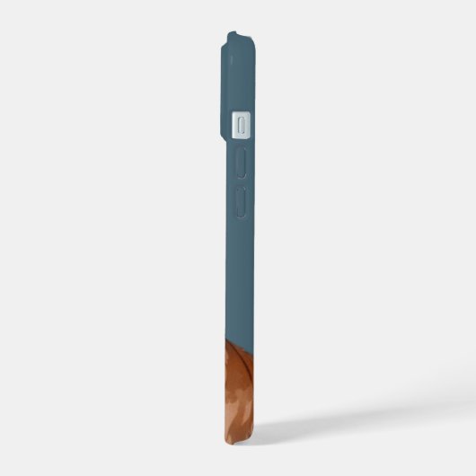 Französische Bulldogge Cartoon French Bulldog iPhone 15ケース (左側面)