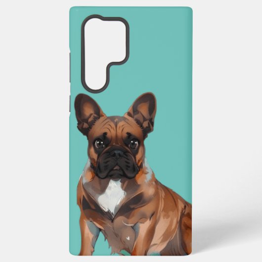 Französische Bulldogge Cartoon French Bulldog Samsung Galaxyケース (裏面)