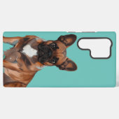 Französische Bulldogge Cartoon French Bulldog Samsung Galaxyケース (裏面横)