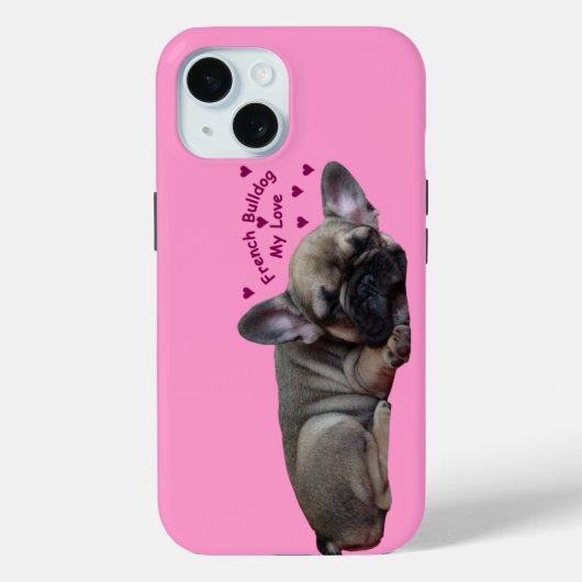 Französische Bulldogge Case-Mate iPhoneケース (裏面)