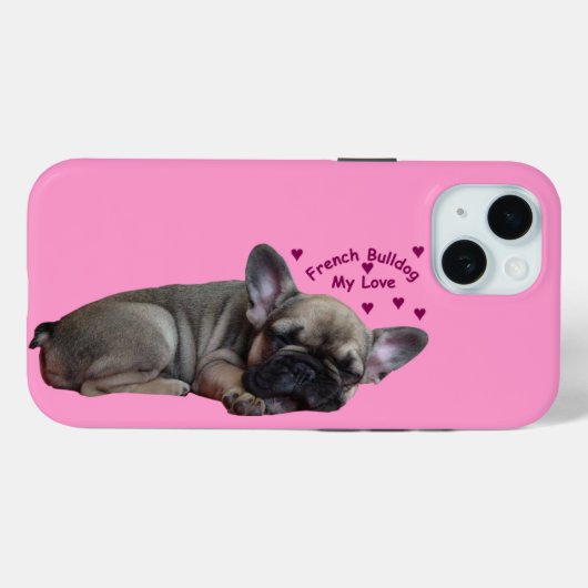 Französische Bulldogge Case-Mate iPhoneケース (裏面 (横))