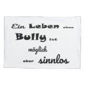 Französische Bulldogge Comic  Kissen 枕カバー (裏面-左)