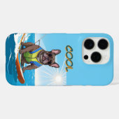 Französische Bulldogge Cool French Bulldog Case-Mate iPhoneケース (裏面 (横))