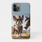 Französische Bulldogge Cowboyhut French Bulldog Case-Mate iPhoneケース (裏)