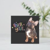 Französische Bulldogge Danke 招待状 (スタンド正面)