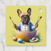 Französische Bulldogge Ei Ostern French Bulldog フェイバータグ (裏面)