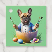 Französische Bulldogge Ei Ostern French Bulldog フェイバータグ (正面)