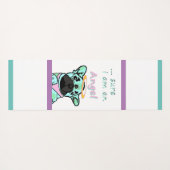 Französische Bulldogge Engel French Bulldog ヨガマット (裏面(横))