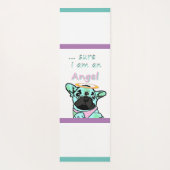 Französische Bulldogge Engel French Bulldog ヨガマット (裏面)