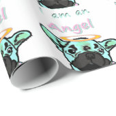 Französische Bulldogge Engel French Bulldog ラッピングペーパー (ロールコーナー)