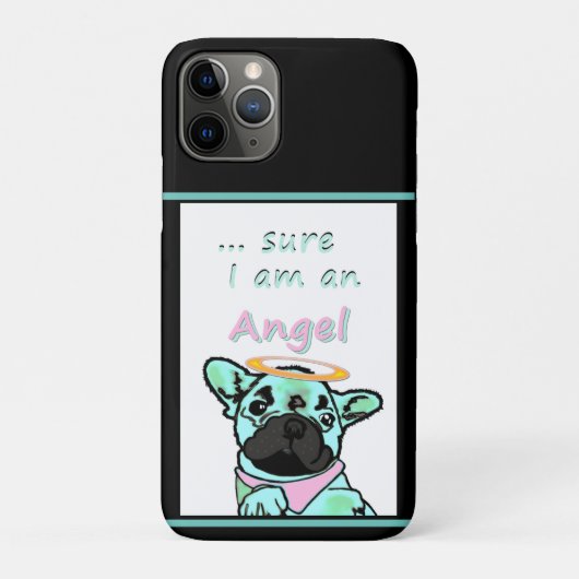 Französische Bulldogge Engel French Bulldog Case-Mate iPhoneケース (裏)