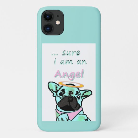 Französische Bulldogge Engel French Bulldog Case-Mate iPhoneケース (裏面)