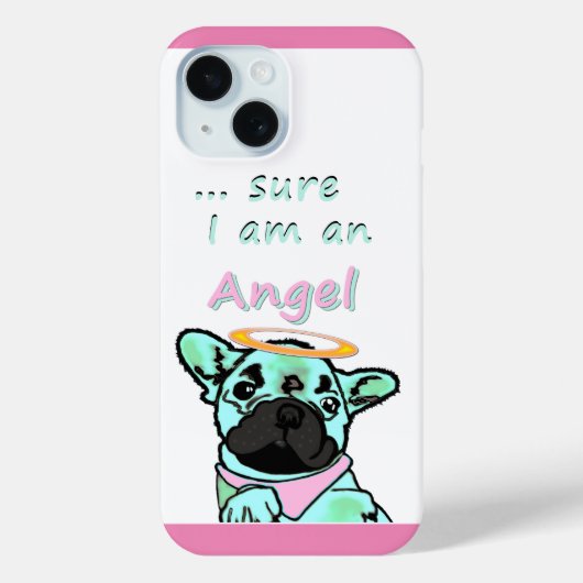 Französische Bulldogge Engel French Bulldog Case-Mate iPhoneケース (裏面)
