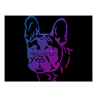 Französische Bulldogge Fotodruck Poster ポスター