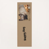 Französische Bulldogge Freizeit French Bulldog ヨガマット (正面)