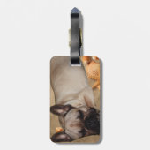Französische Bulldogge Freizeit French Bulldog ラゲッジタグ (裏面縦)