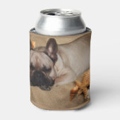 Französische Bulldogge Freizeit French Bulldog 缶クーラー (缶正面)