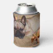 Französische Bulldogge Freizeit French Bulldog 缶クーラー (缶裏面)