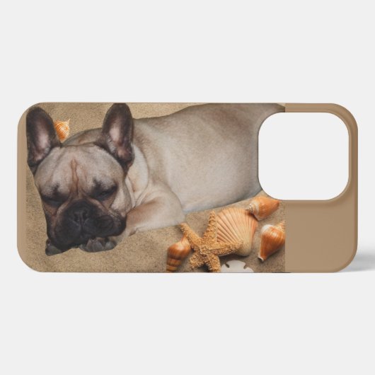 Französische Bulldogge Freizeit French Bulldog iPhoneケース (裏面横)