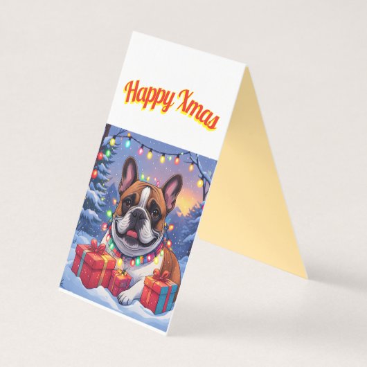 Französische Bulldogge French Bulldog Lichterkette (裏面)