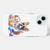 Französische Bulldogge French Bulldog mit Katze Case-Mate iPhoneケース (裏面 (横))