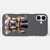 Französische Bulldogge French Bulldog mit Zylinder Case-Mate iPhoneケース (裏面 (横))