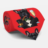 Französische Bulldogge French Bulldog Neujahr ネクタイ (ロール)