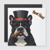 Französische Bulldogge French Bulldog Zigarre (正面/裏面)