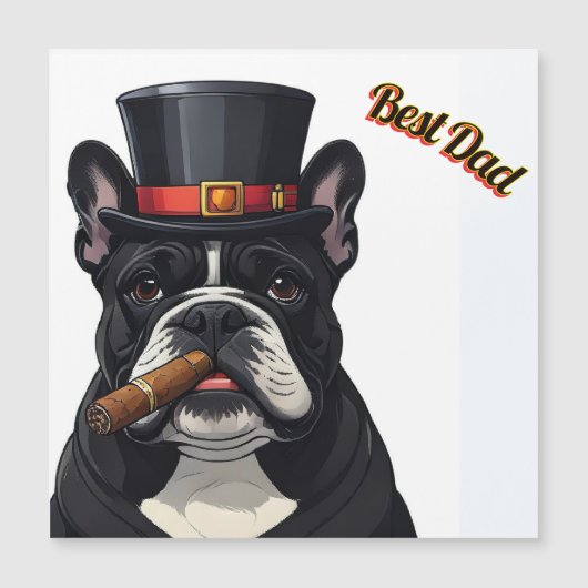 Französische Bulldogge French Bulldog Zigarre (正面)