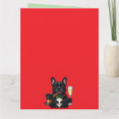 Französische Bulldogge French  Bulldog Zigarre  カード (裏面)