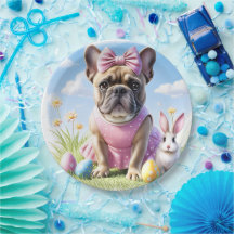 Französische Bulldogge Frohe Ostern French Bulldog