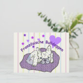 Französische Bulldogge Geburtstag French Bulldog (スタンド正面)
