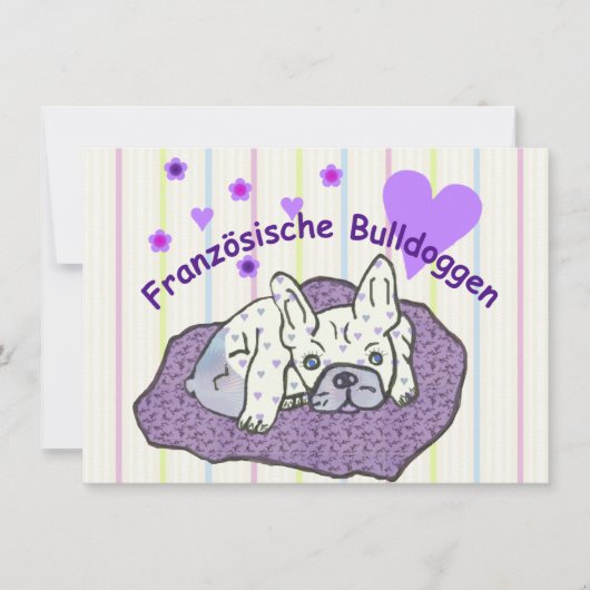 Französische Bulldogge Geburtstag French Bulldog (正面)