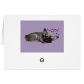 Französische Bulldogge Geburtstag French Bulldog (裏面横)