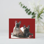 Französische Bulldogge Geburtstag French Bulldog ポストカード (スタンド正面)