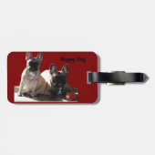 Französische Bulldogge Geburtstag French Bulldog ラゲッジタグ (裏面横)