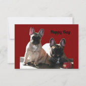 Französische Bulldogge Geburtstag French Bulldog 招待状 (正面)