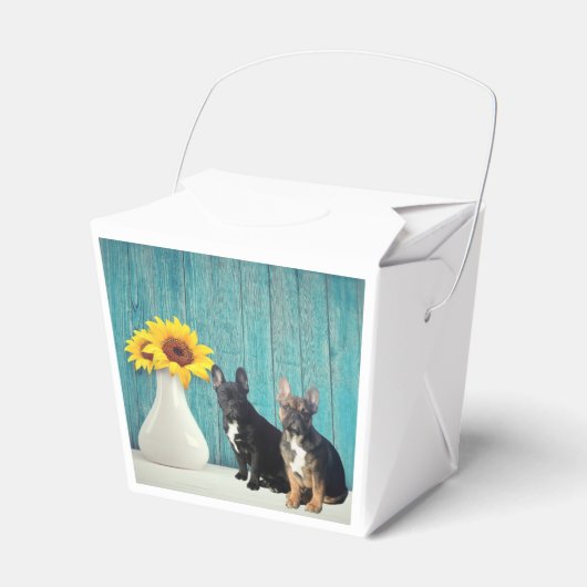 französische Bulldogge Geschenkschachtel フェイバーボックス (正面サイド)