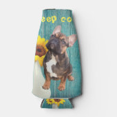 Französische Bulldogge Getränkekühler ボトルクーラー (正面)