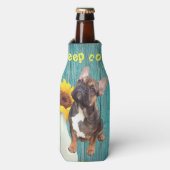 Französische Bulldogge Getränkekühler ボトルクーラー (ボトル正面)