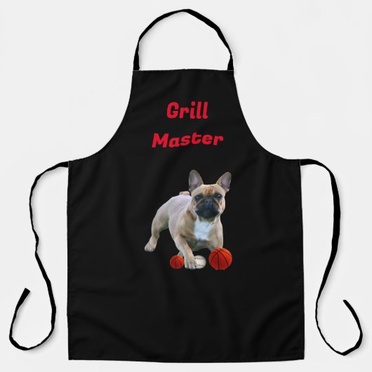 Französische Bulldogge Golfhandtuch エプロン (正面)