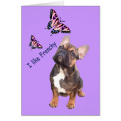 Französische Bulldogge Grußkarten (正面)