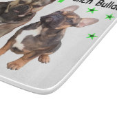 Französische Bulldogge Gute Freunde French Bulldog カッティングボード (角)