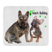 Französische Bulldogge Gute Freunde French Bulldog カッティングボード (正面)