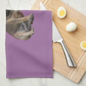 Französische Bulldogge Gute Freunde French Bulldog キッチンタオル (四つ折り)