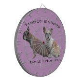 Französische Bulldogge Gute Freunde French Bulldog ダーツボード (正面左)