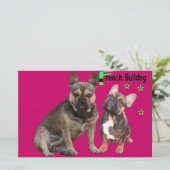 Französische Bulldogge Gute Freunde French Bulldog 便箋 (スタンド正面)