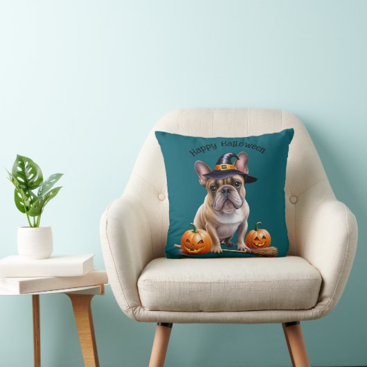 Französische Bulldogge Halloween クッション (椅子)